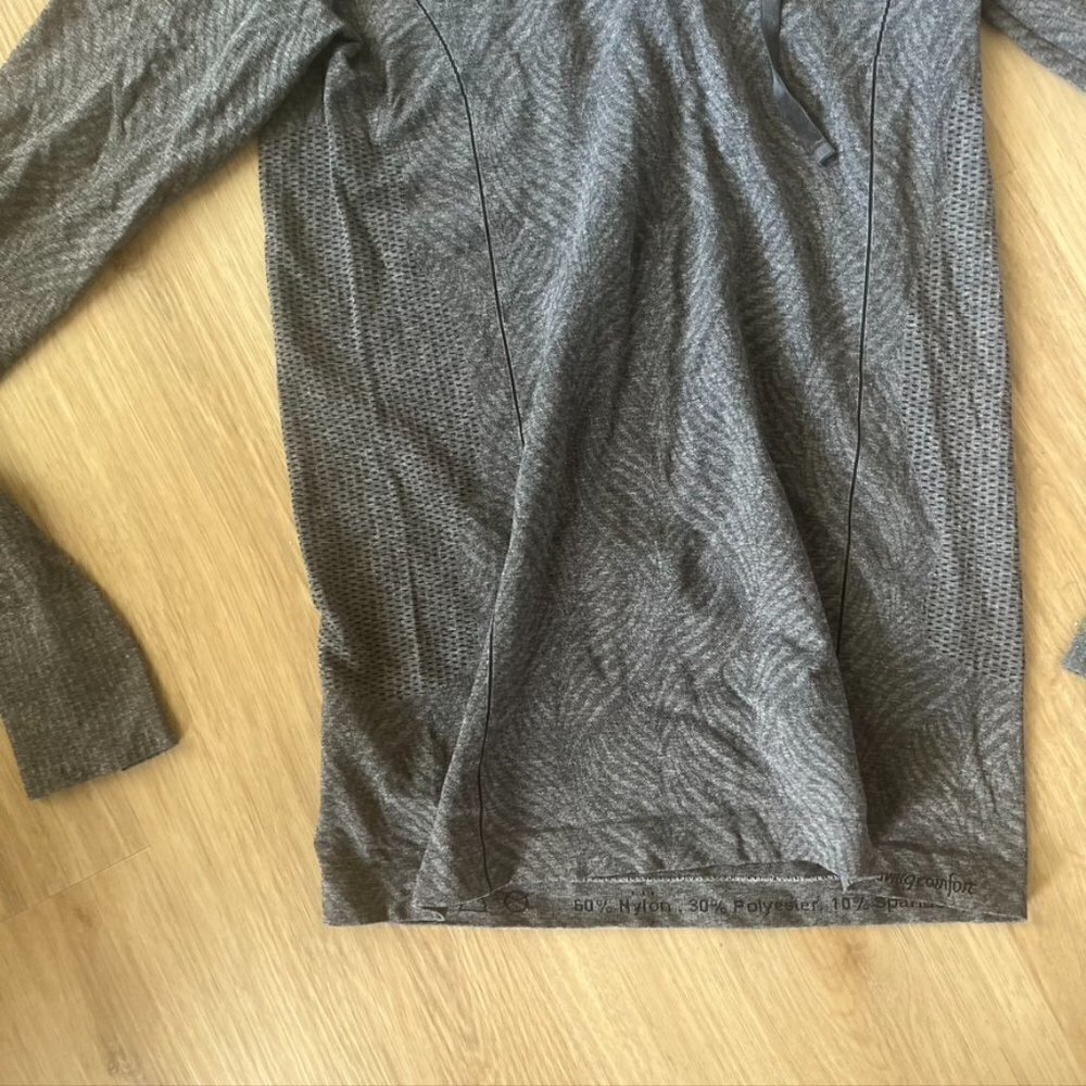 Moving Comfort Chic Hoodie Hooded Shirt Gray Funnel Neck Medium - Picture 2 of 9